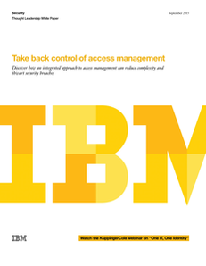 Take Back Control of Access Management