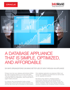 InfoWorld and Oracle White paper: A Database Appliance That is Simple, Optimized and Affordable