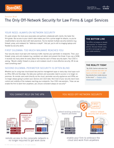 The Only Off-Network Security for Law Firms & Legal Services