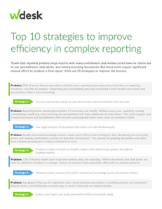 Top 10 Strategies to Improve Efficiency in Complex Reporting