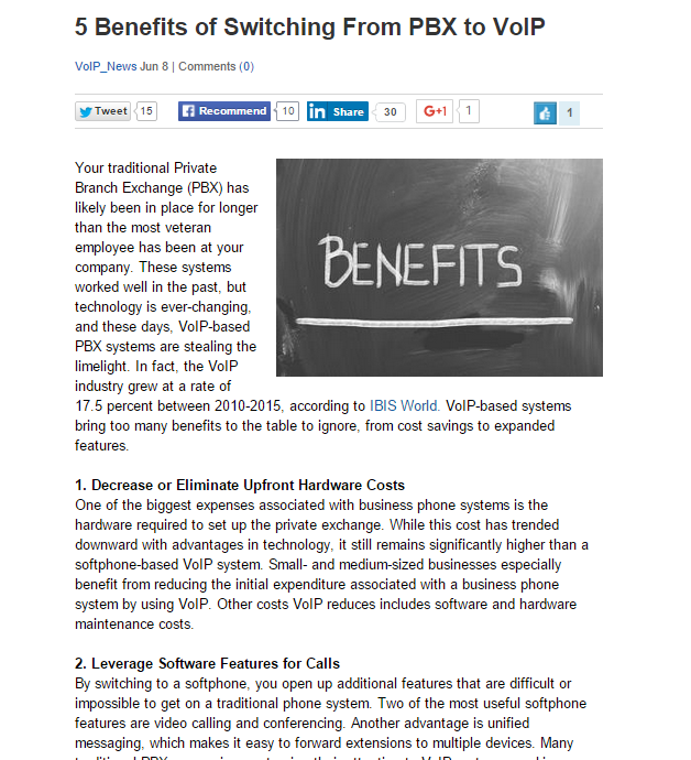 5 Benefits of Switching From PBX to VoIP