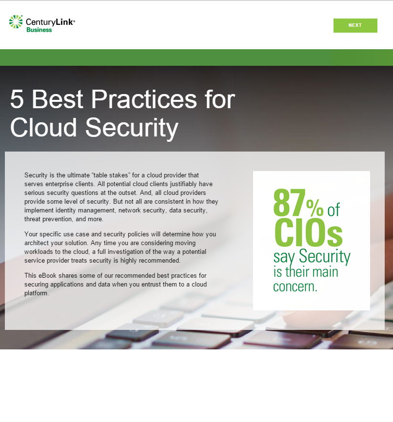 5 Best Practices for Cloud Security