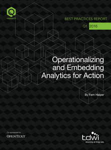 Operationalizing and Embedding Analytics for Action