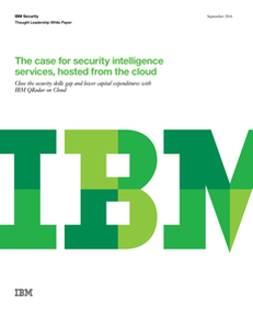 The Case for Security Intelligence Services, Hosted from the Cloud