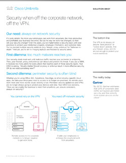 Security when off the corporate network, off the VPN.