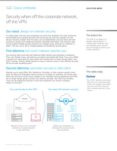 Security when off the corporate network, off the VPN.