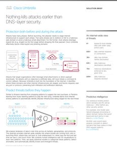 Nothing kills attacks earlier than DNS-layer security.