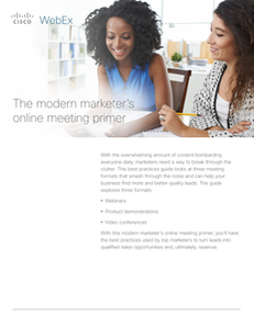 The Modern Marketer’s Online Meeting Primer