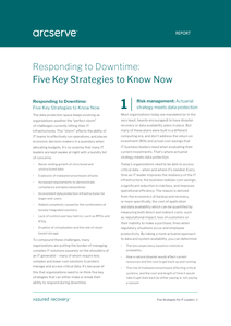 Responding to Downtime: Five Key Strategies to Know Now