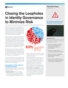 Closing the Loopholes in Identity Governance to Minimize Risk