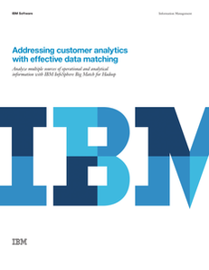 Addressing customer analytics with effective data matching