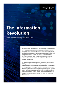 Information Revolution: Internet of Things