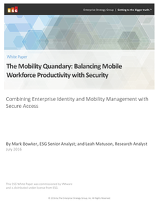 The Mobility Quandary: Balancing Mobile Workforce Productivity with Security
