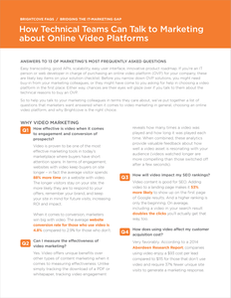 How Technical Teams Can Talk to Marketing about Online Video Platforms