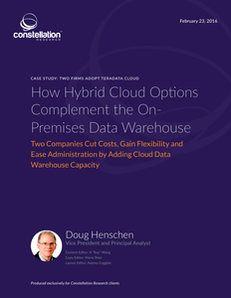How Hybrid Cloud Options Complement the On-Premises Data Warehouse
