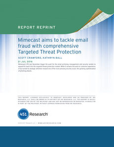 Mimecast Aims To Tackle Email Fraud With Comprehensive Targeted Threat Protection.