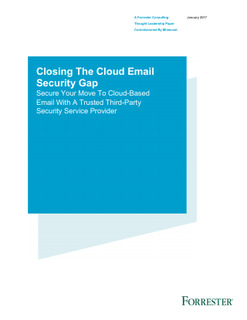 Forrester Study: Closing the Cloud Email Security Gap