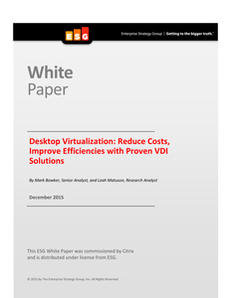 Desktop Virtualization: Reduce Costs, Improve Efficiencies with Proven VDI Solutions