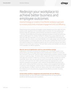Redesign your workplace to achieve better business and employee outcomes