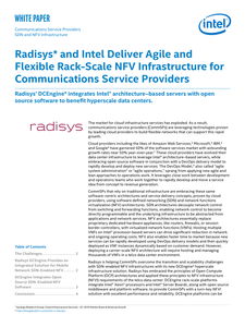 Radisys and Intel Deliver Agile Comms Svcs