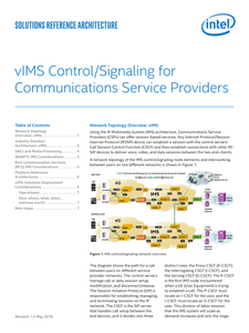 vIMS Control/Signaling for Communications Service Providers