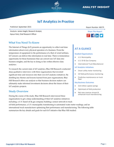 Blue Hill Research: IoT Analytics in Practice