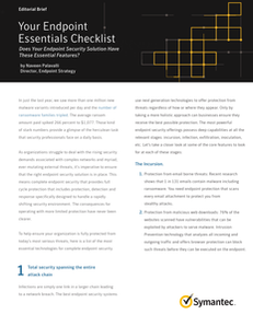 Your Endpoint Essentials Checklist