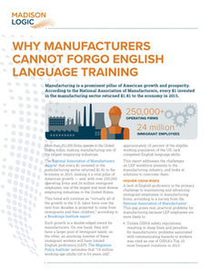 Why Manufacturers Cannot Forgo Language Training