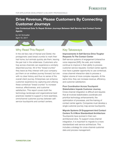 Forrester Research: Drive Revenue, Please Customers by Connecting Customer Journeys