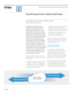 Cloud Workspace Services: Adoption Made Simple