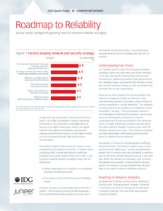 IDG: Roadmap to Reliability