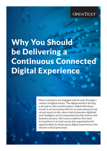 Why You Should be Delivering a Continuous Connected Digital Experience