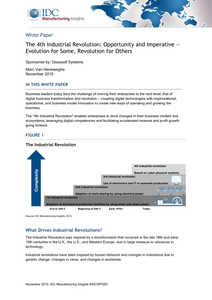 The 4th Industrial Revolution: Opportunity and Imperative