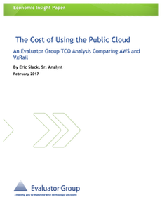 The Cost of Using the Public Cloud: TCO AWS vs VxRail