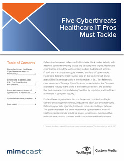 5 Cyberthreats that Healthcare IT Pros Must Tackle