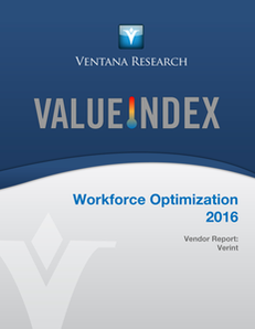 Ventana Research Value Index: Workforce Optimization