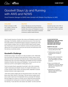 Goodwill Stays Up and Running with AWS and N2WS