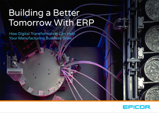 Building a Better Tomorrow With ERP