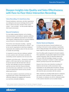 Deepen Insights into Quality and Sales Effectiveness with Face-to-Face Voice Interaction Recording