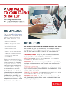 Add Value to Your Talent Strategy: Recruiting and Retention Are Crucial for Value Creation