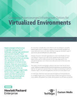 Comparing Hyperconverged Infrastructure Options for Virtualized Environments