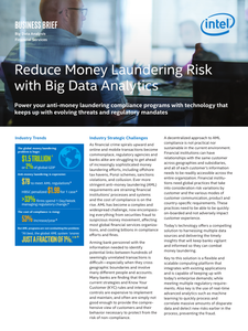 Reduce Money Laundering Risk with Big Data Analytics