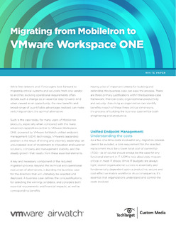 Migrating from MobileIron to VMware Workspace ONE