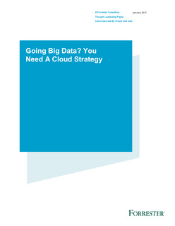 Going Big Data? You Need A Cloud Strategy