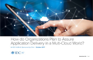 How do Organizations Plan to Assure Application Delivery in a Multi-Cloud World?