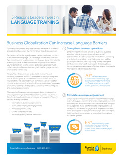 5 Reasons Leaders Invest in Language Training