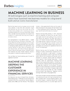 Machine Learning in Business