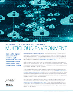 Moving to a Secure, Automated Multicloud Environment