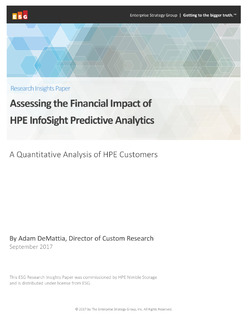 Accessing the Financial Impact of HPE InfoSight Predictive Analytics