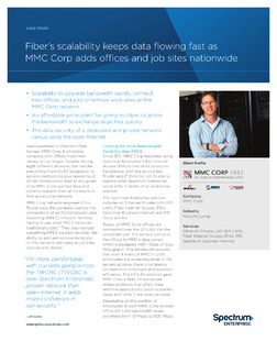 Fiber’s Scalability Keeps Data Flowing Fast as MMC Corp Adds Offices and Job Sites Nationwide